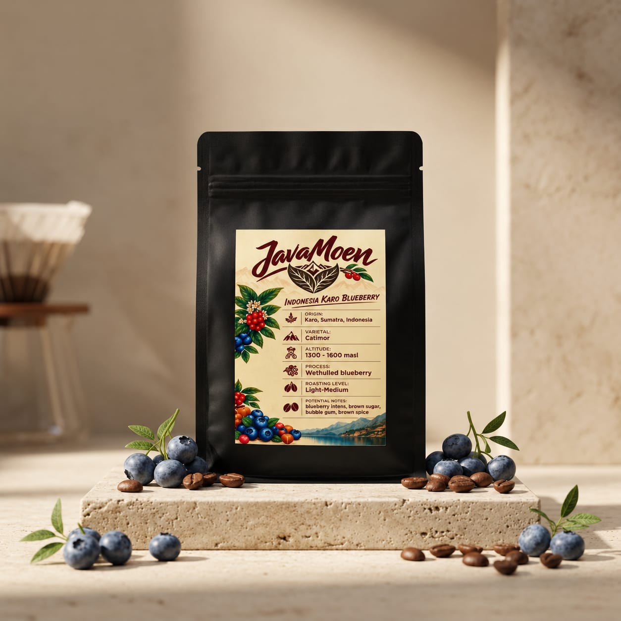 Indonesia Karo Blueberry Coffee Bag